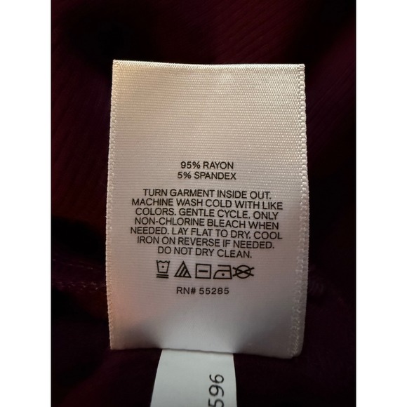 Express Womens Pullover Sweatshirt Top Long Sleeve Purple Comfort XL - Picture 6 of 7